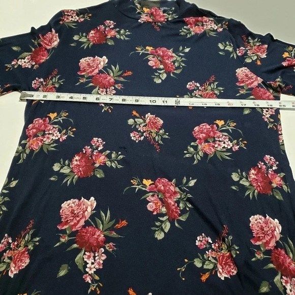 Janina Womans Floral High Neck Long Sleeve Shift Dress EUR-44 - Picture 5 of 8